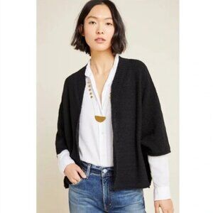 Anthropologie Akemi + Kin Leland open front cardigan in black